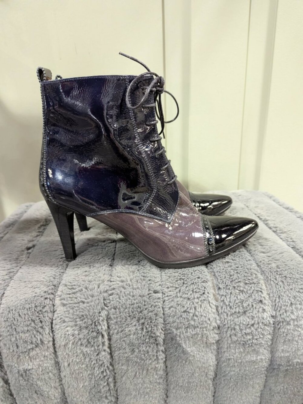 Hispanitas Patent Ankle Boots